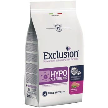 EXCLUSION VETERINARY DIET HYPOALLERGENIC ADULT DOG SMALL BREED PORK AND PEA 7KG EXCLUSION VETERINARY DIET HYPOALLERGENIC ADULT DOG SMALL BREED PORK AND PEA 7KG