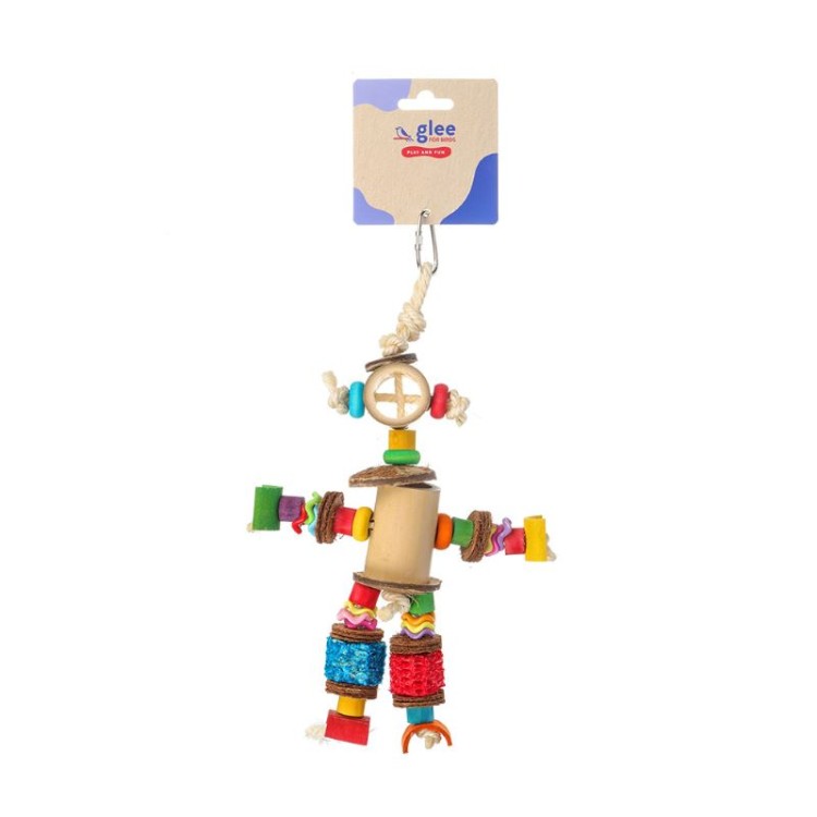 GLEE BAMBOO MAN ΞΥΛΙΝΟ ΚΡΕΜΑΣΤΟ ΠΑΙΧΝΙΔΙ ΠΤΗΝΩΝ 20cm