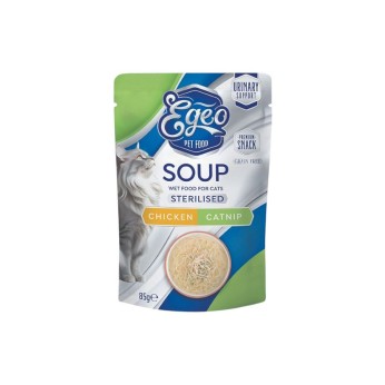 EGEO STERILISED ADULT CAT SOUP ΚΟΤΟΠΟΥΛΟ ΜΕ CATNIP 85gr