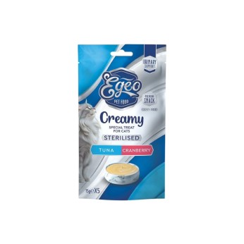 EGEO STERILISED ADULT CAT CREAMY ΤΟΝΟΣ ΚΑΙ CRANBERRY 75gr EGEO STERILISED ADULT CAT CREAMY ΤΟΝΟΣ ΚΑΙ CRANBERRY 75gr