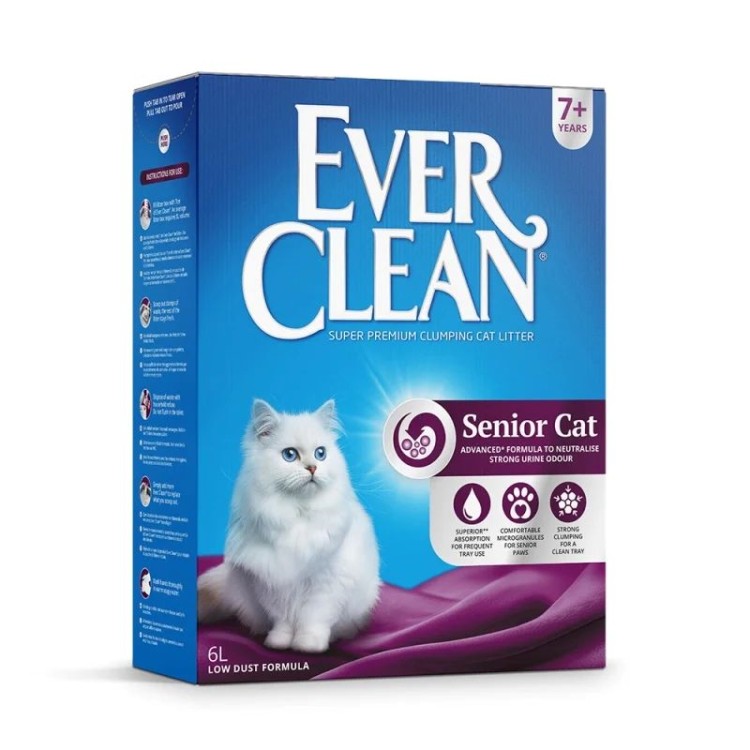 EVER CLEAN SENIOR CAT LITTER ΓΙΑ ΓΑΤΕΣ ΑΝΩ ΤΩΝ 7 ΕΤΩΝ 10lt EVER CLEAN SENIOR CAT LITTER ΓΙΑ ΓΑΤΕΣ ΑΝΩ ΤΩΝ 7 ΕΤΩΝ 10lt