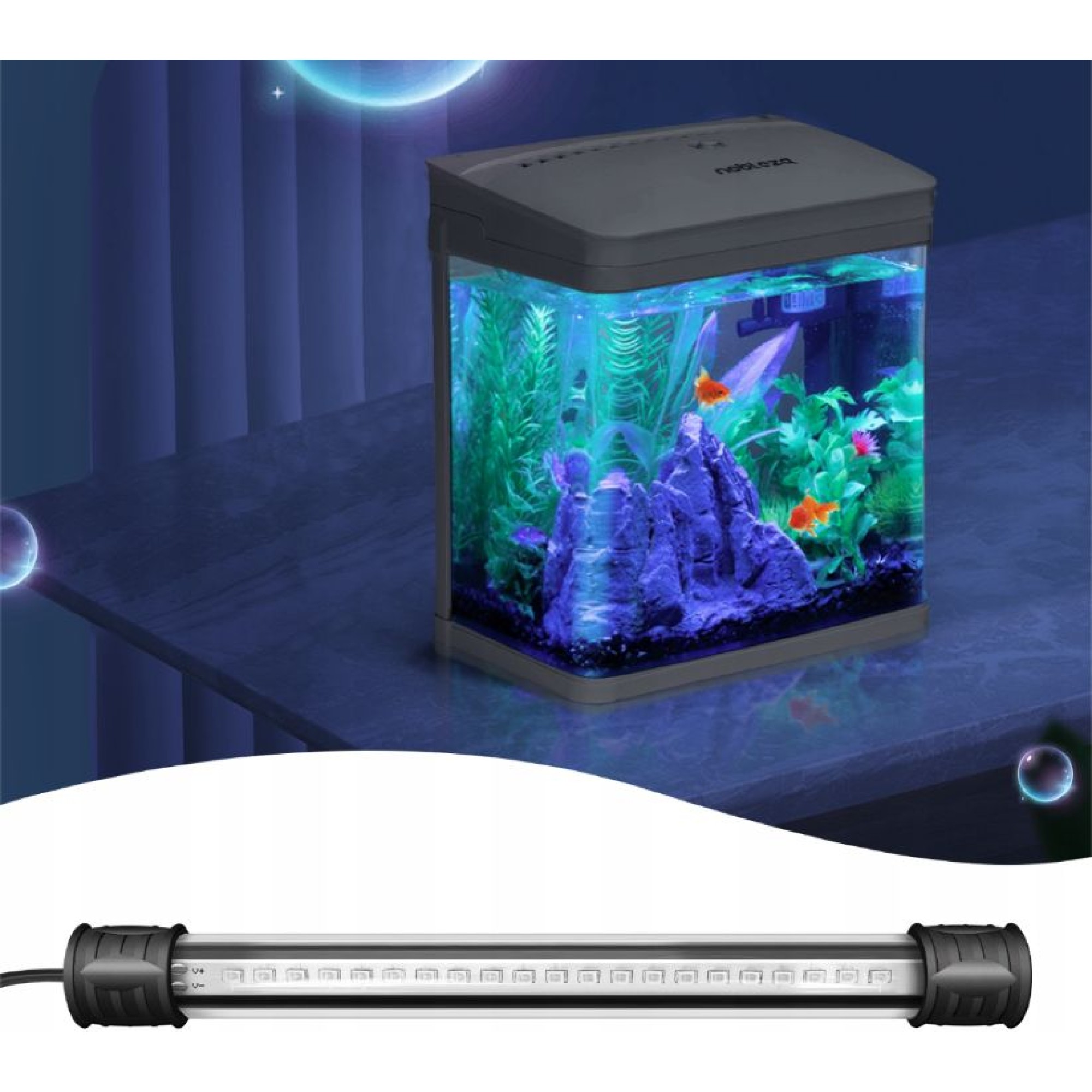 NOBLEZA AQUARIUM BLUE LED LIGHT ΦΩΤΙΣΜΟΣ ΕΝΥΔΡΕΙΟΥ ΜΠΛΕ 20CM 1W