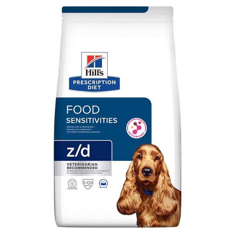 HILL'S PRESCRIPTION DIET Z/D FOOD SENSITIVITIES CARE ADULT DOG 10KG