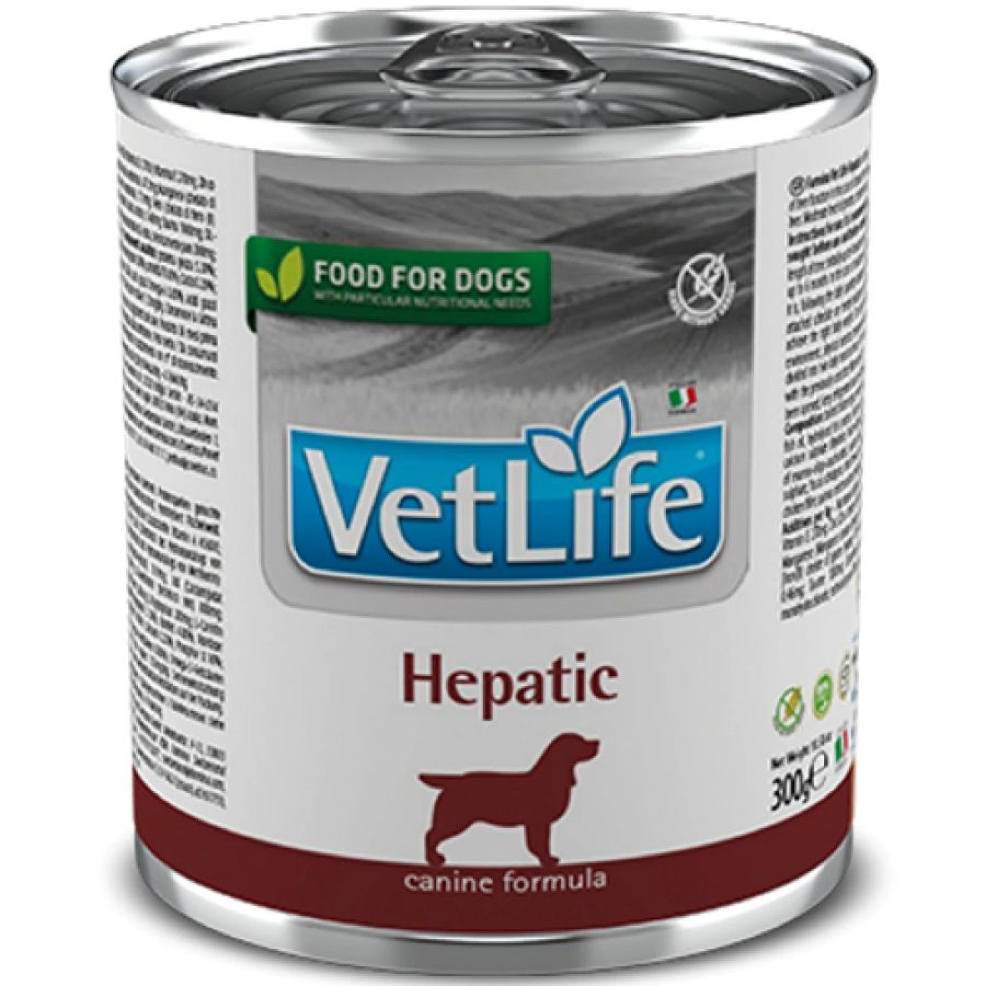 VET LIFE ADULT DOG HEPATIC WET FOOD 300gr