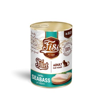 FISI ADULT CAT WET FOOD ΦΙΛΕΤΟ ΛΑΥΡΑΚΙ ΣΕ ΖΕΛΕ 400gr