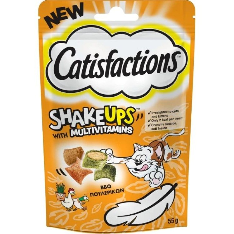 CATISFACTION SHAKEUPS MULTIVITAMINS ROCKING ROOST ΛΙΧΟΥΔΙΕΣ ΓΑΤΑΣ 55gr