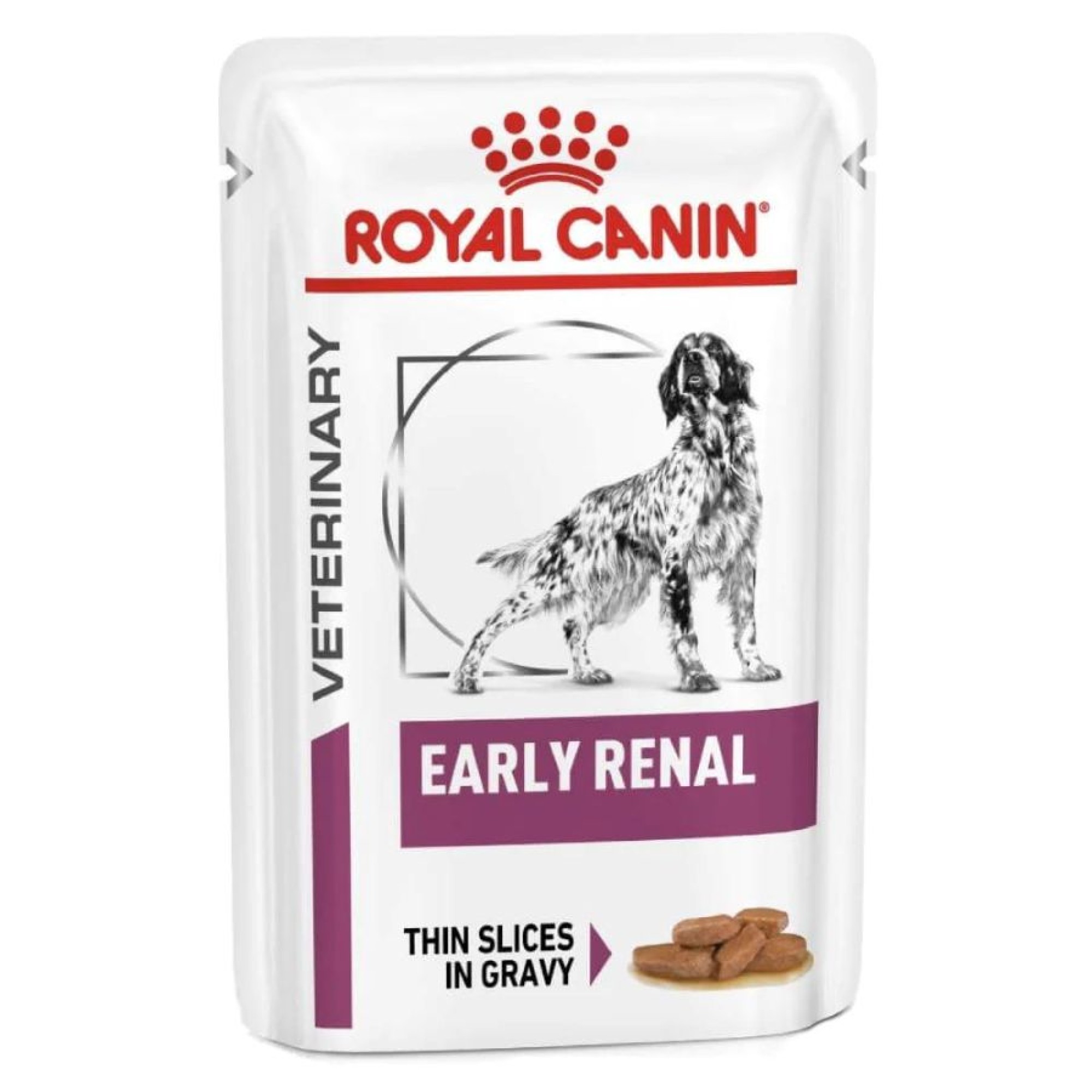ROYAL CANIN VETERINARY DIET EARLY RENAL ADULT DOG THIN SLICES IN GRAVY POUCH 100gr