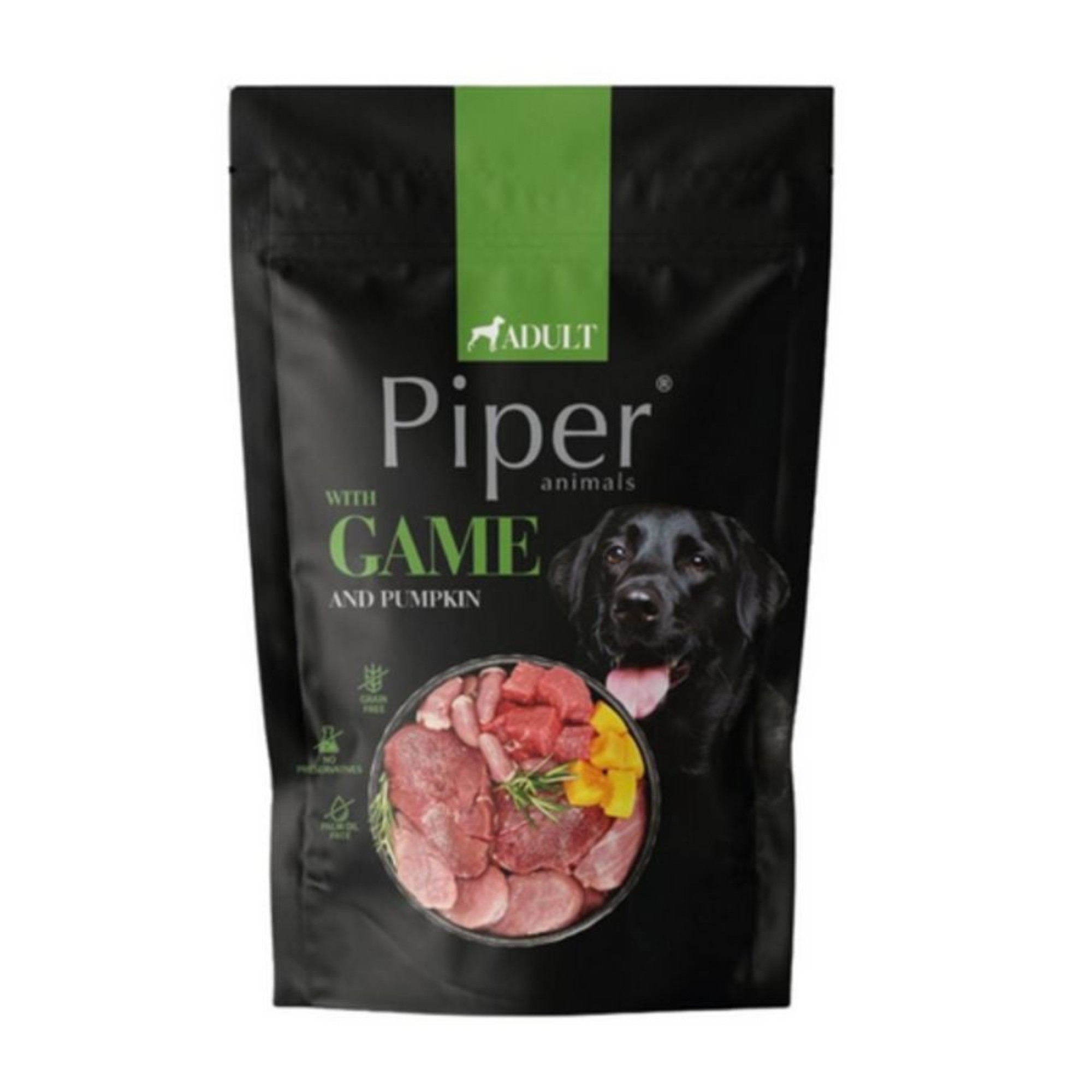 PIPER ADULT DOG WET FOOD ΚΥΝΗΓΙ KAI ΚΟΛΟΚΥΘΑ ΦΑΚΕΛΑΚΙ 500gr