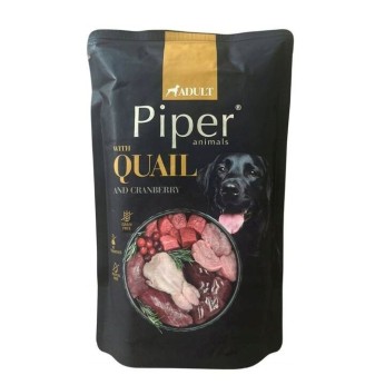 PIPER ADULT DOG WET FOOD ΟΡΤΥΚΙ KAI CRANBERRY ΦΑΚΕΛΑΚΙ 500gr