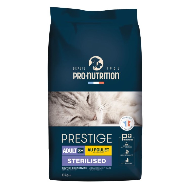 PRESTIGE PRO NUTRITION ADULT CAT 8PLUS STERILISED ΚΟΤΟΠΟΥΛΟ 10kg