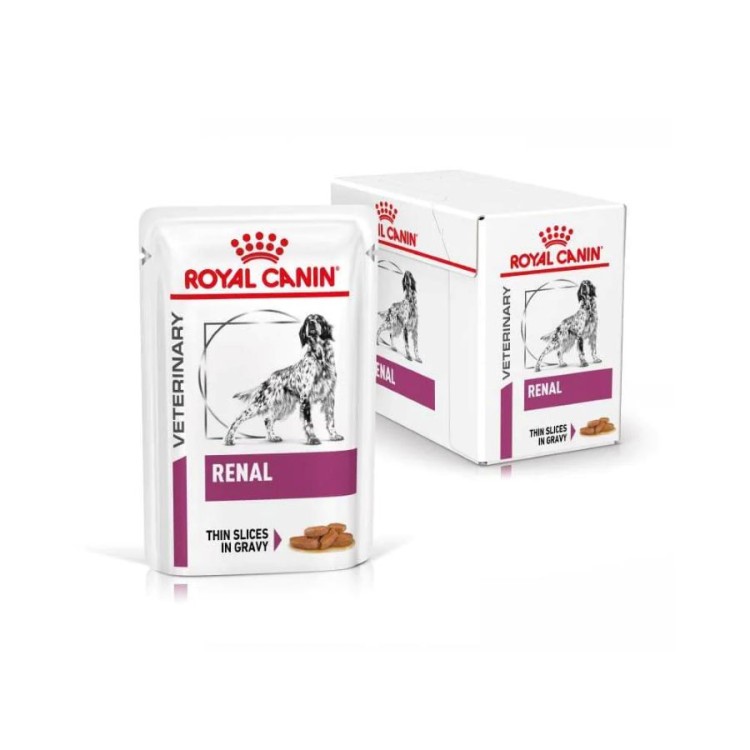 ROYAL CANIN VETERINARY DIET EARLY RENAL ADULT DOG THIN SLICES IN GRAVY POUCH 12x100gr