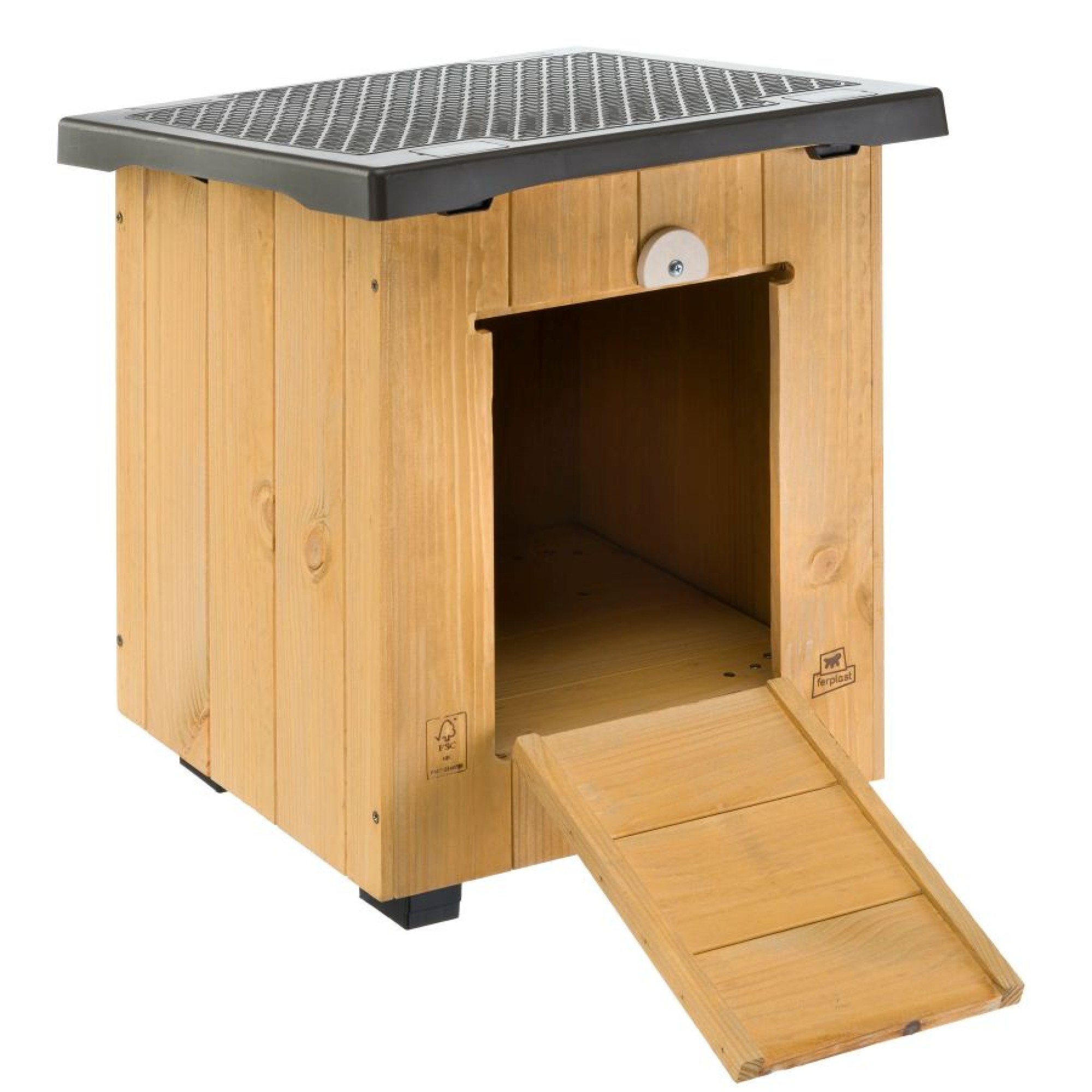 FERPLAST KENNEL BAITA 40 ΣΠΙΤΑΚΙ ΣΚΥΛΟΥ ΞΥΛΙΝΟ 38.5x41.5x43.5cm
