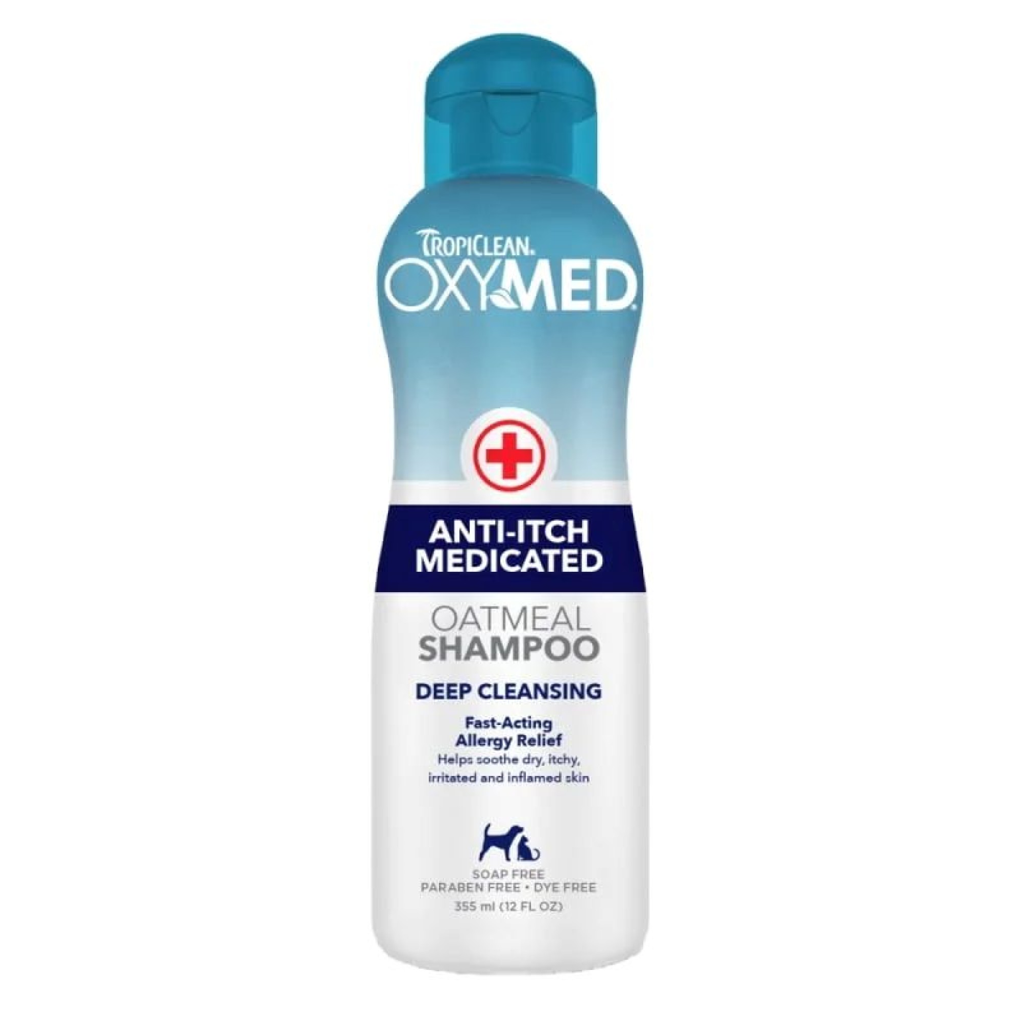 TROPICLEAN OXYMED MEDICATED ANTI ITCH OATMEAL SHAMPOO 354ml