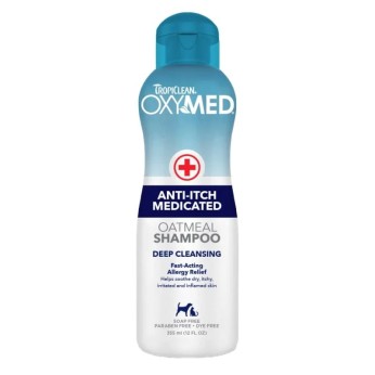 TROPICLEAN OXYMED MEDICATED ANTI ITCH OATMEAL SHAMPOO 354ml TROPICLEAN OXYMED MEDICATED ANTI ITCH OATMEAL SHAMPOO 354ml