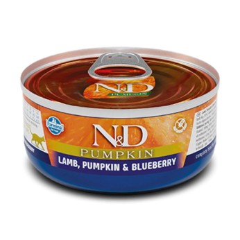 ND PUMPKIN ADULT CAT WET FOOD ΑΡΝΙ ΚΟΛΟΚΥΘΑ ΚΑΙ BLUEBERRY 70gr