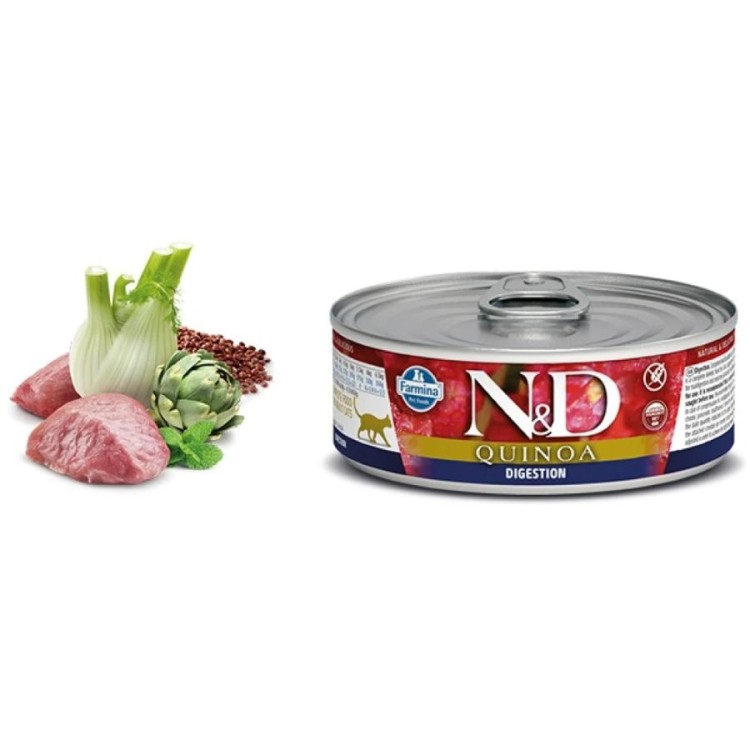 ND QUINOA ADULT CAT DIGESTION WET FOOD 80gr