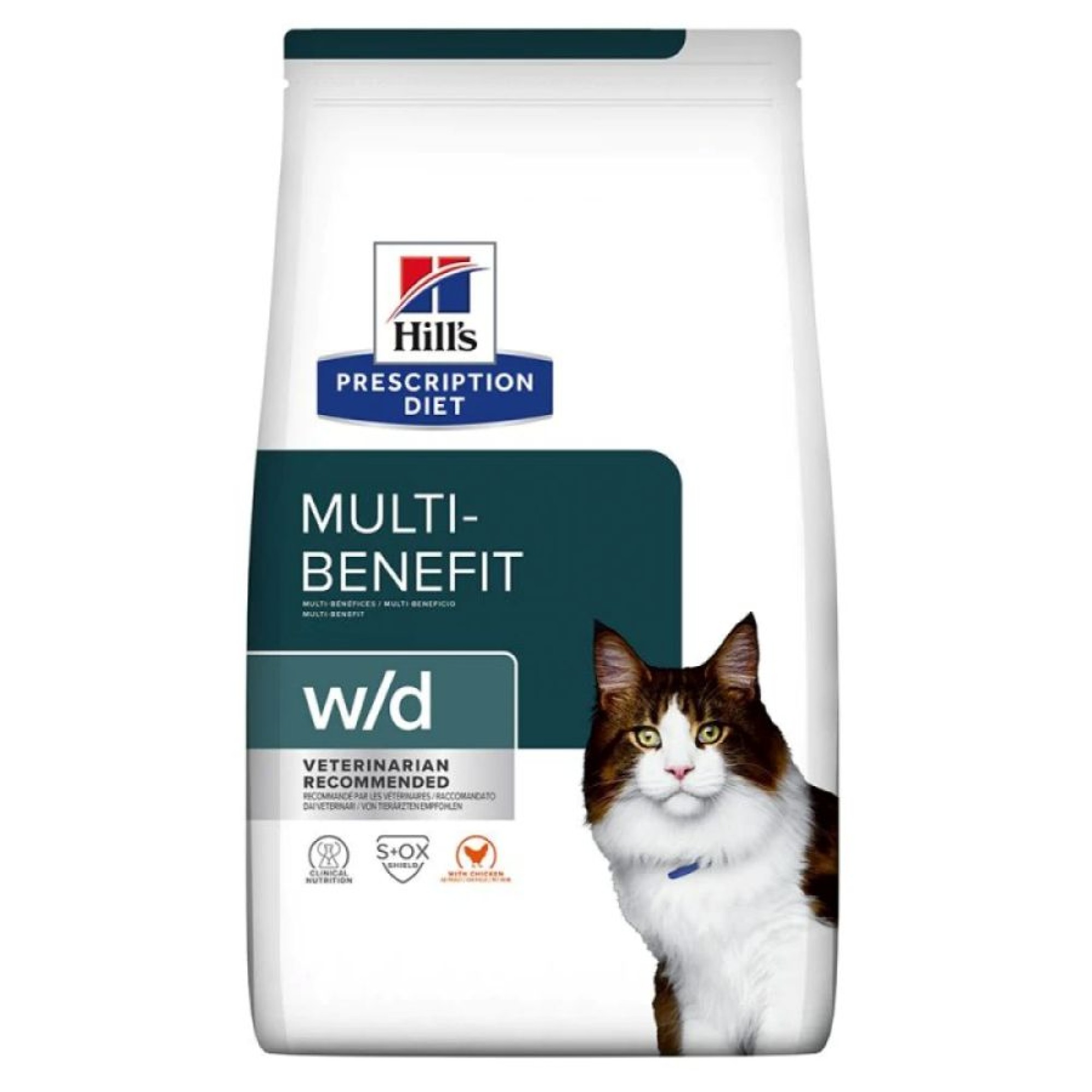 HILL'S PRESCRIPTION DIET W/D MULTIBENEFIT ADULT CAT 1,5kg