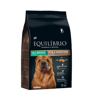 EQUILIBRIO ADULT DOG SKIN AND DIGESTION ΜΕ ΑΡΝΙ 2kg