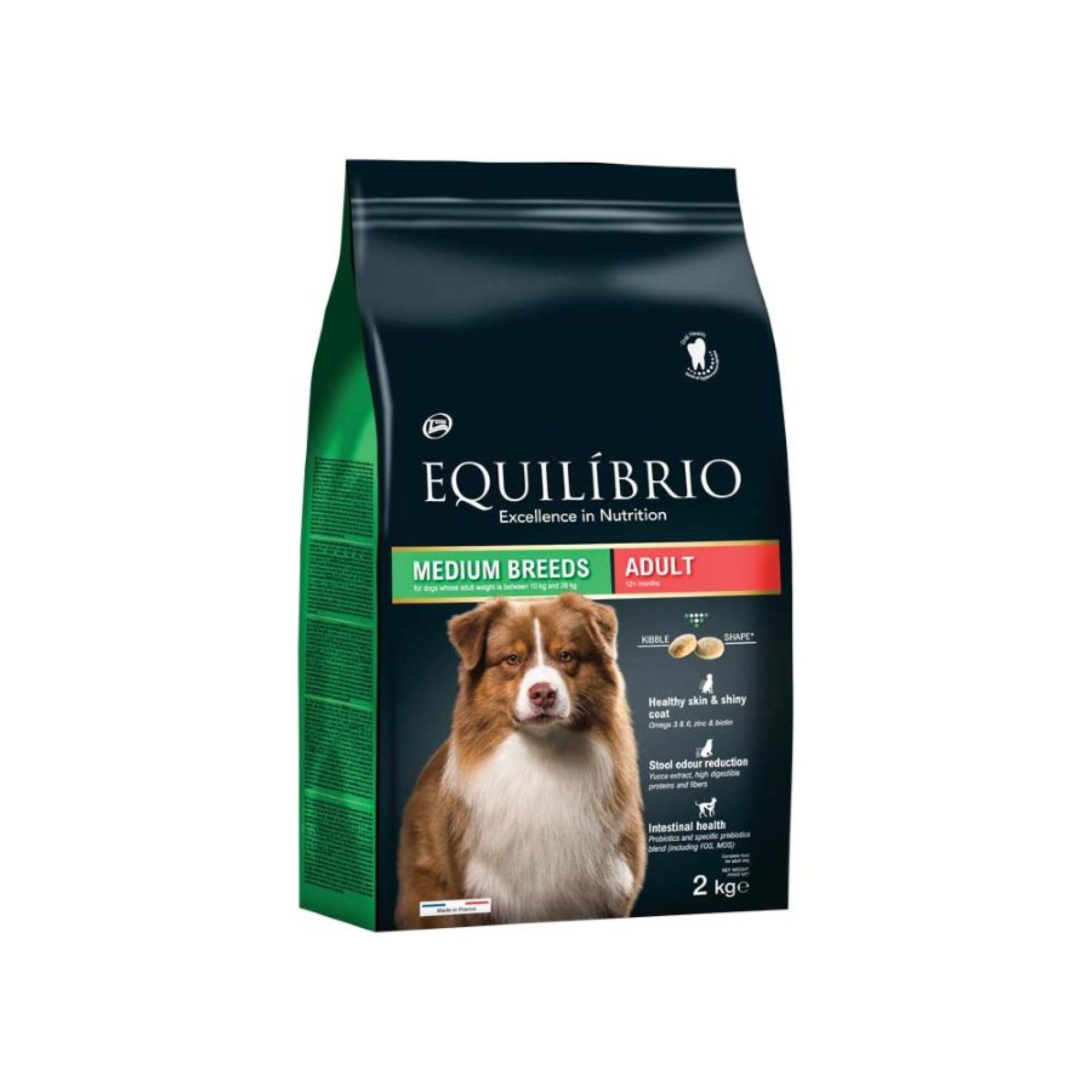 EQUILIBRIO ADULT DOG MEDIUM BREEDS ΜΕ ΠΟΥΛΕΡΙΚΑ 2kg