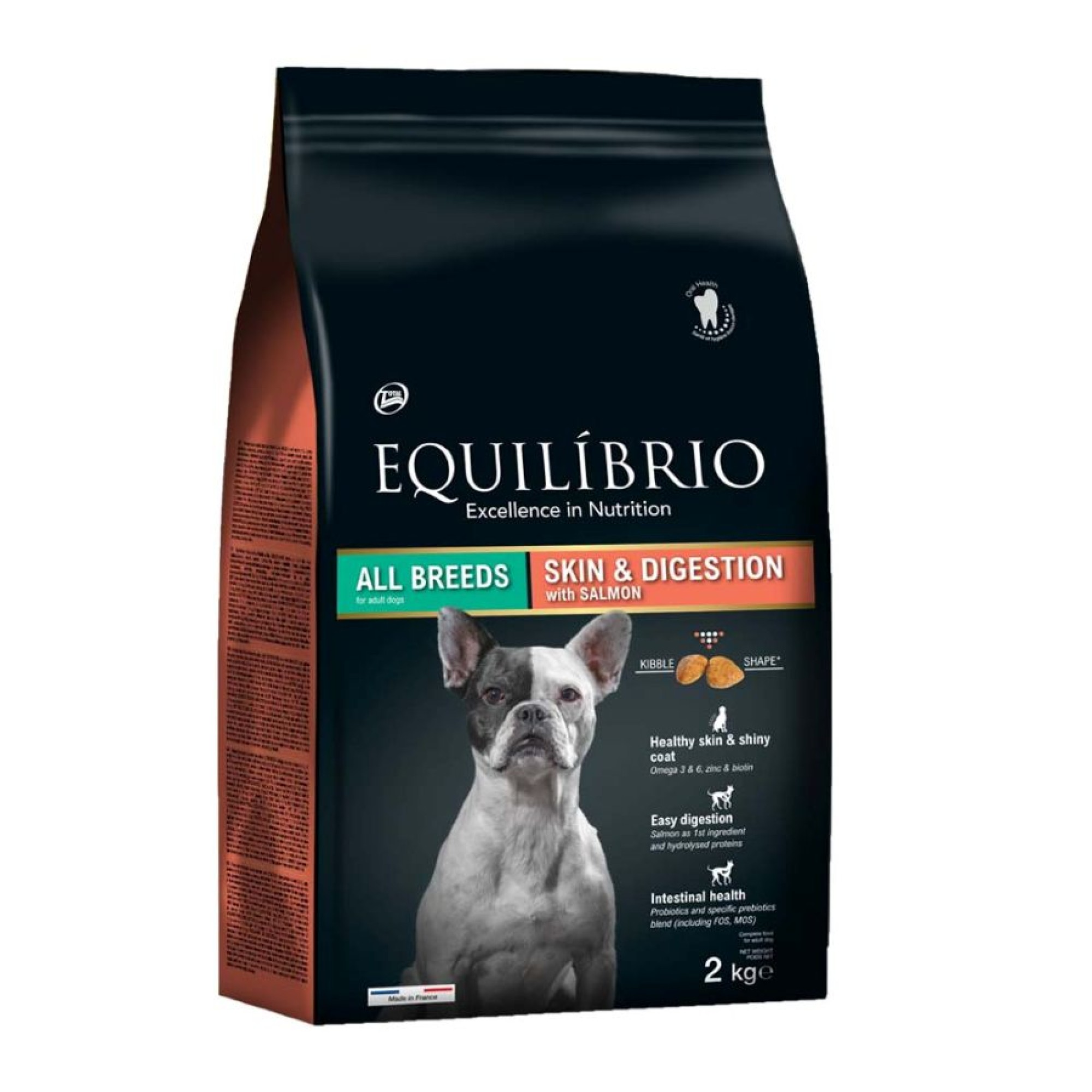 EQUILIBRIO ADULT DOG SKIN AND DIGESTION ΜΕ ΣΟΛΟΜΟ 2kg