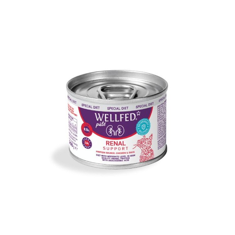 WELLFED SPECIAL DIET RENAL SUPPORT ADULT CAT ΠΑΤΕ ΚΟΤΟΠΟΥΛΟ ΚΑΙ ΠΑΠΙΑ 200gr