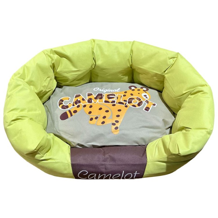 PET CAMELOT TOUCHDOG BOU BOU ΚΡΕΒΑΤΑΚΙ YELLOW LARGE 65x55x25cm