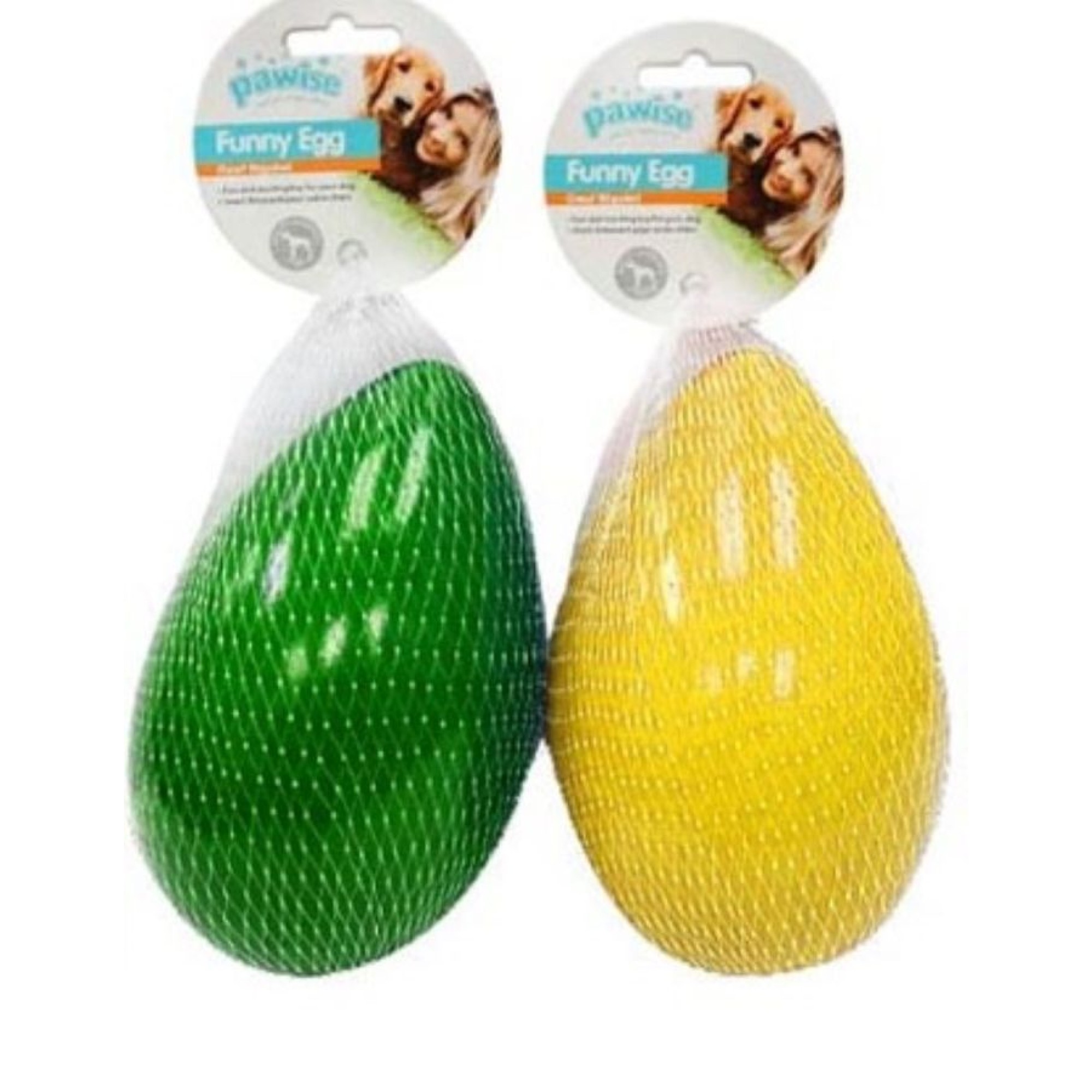 PAWISE ΠΑΙΧΝΙΔΙ ΣΚΥΛΟΥ FUNNY EGG SMALL ΚΙΤΡΙΝΟ 8cm