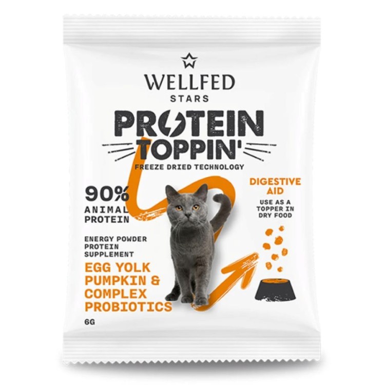 WELLFED FREEZE DRIED PROTEIN TOPPIN DIGESTIVE AID ΣΥΜΠΛΗΡΩΜΑ ΔΙΑΤΡΟΦΗΣ ΓΑΤΑΣ ΚΟΛΟΚΥΘΑ ΚΑΙ ΑΥΓΟ 6gr WELLFED FREEZE DRIED PROTEIN TOPPIN DIGESTIVE AID ΣΥΜΠΛΗΡΩΜΑ ΔΙΑΤΡΟΦΗΣ ΓΑΤΑΣ ΚΟΛΟΚΥΘΑ ΚΑΙ ΑΥΓΟ 6gr