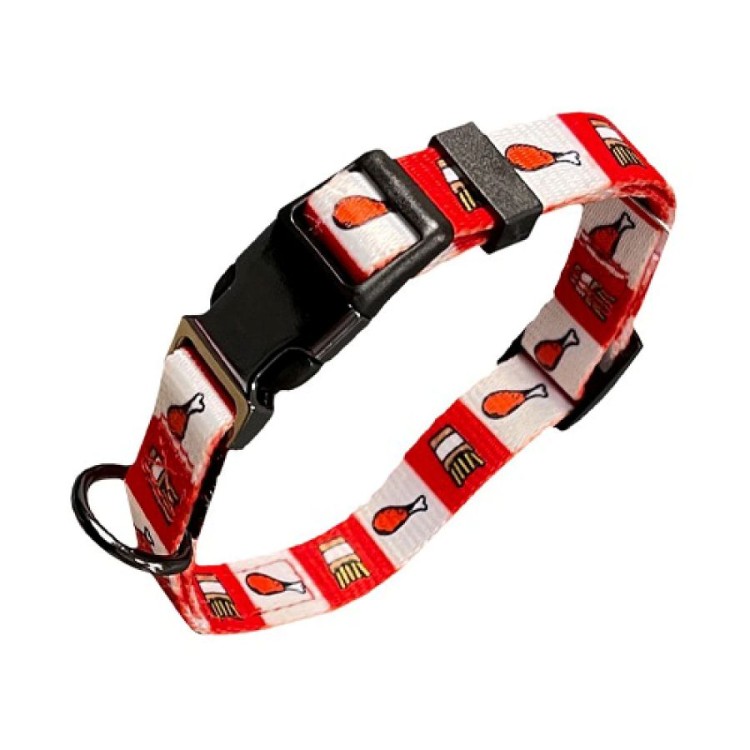GO GET DOG COLLAR CHICK N FRIES LARGE 2.5 x 50 ΕΩΣ 70cm