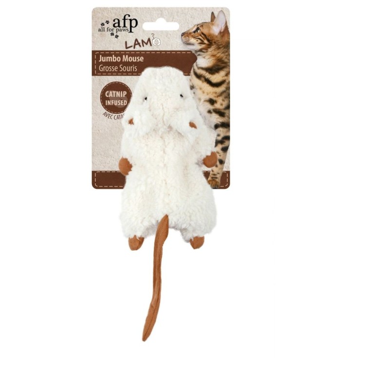 AFP ΛΟΥΤΡΙΝΟ ΠΑΙΧΝΙΔΙ ΓΑΤΑΣ LAMBSWOOL JUMBO CRINKLE CATNIP RODENT ΛΕΥΚΟ 19cm AFP ΛΟΥΤΡΙΝΟ ΠΑΙΧΝΙΔΙ ΓΑΤΑΣ LAMBSWOOL JUMBO CRINKLE CATNIP RODENT ΛΕΥΚΟ 19cm