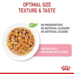 ROYAL CANIN SIZE HEALTH NUTRITION STERILISED KITTEN CAT CHUNKS IN JELLY POUCH 85gr