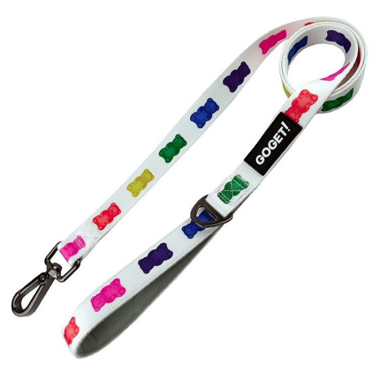 GO GET OΔΗΓΟΣ ΒΟΛΤΑΣ ΣΚΥΛΟΥ NEOPRENE GUMMY BEAR ΜΕ ΜΕΤΑΛΛΙΚΟ ΓΑΝΤΖΟ MEDIUM 2.0 x 1.20cm