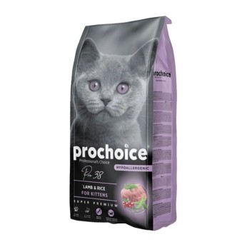 PROCHOICE SUPER PREMIUM HYPOALLERGENIC KITTEN CAT ΑΡΝΙ ΚΑΙ ΡΥΖΙ 15kg
