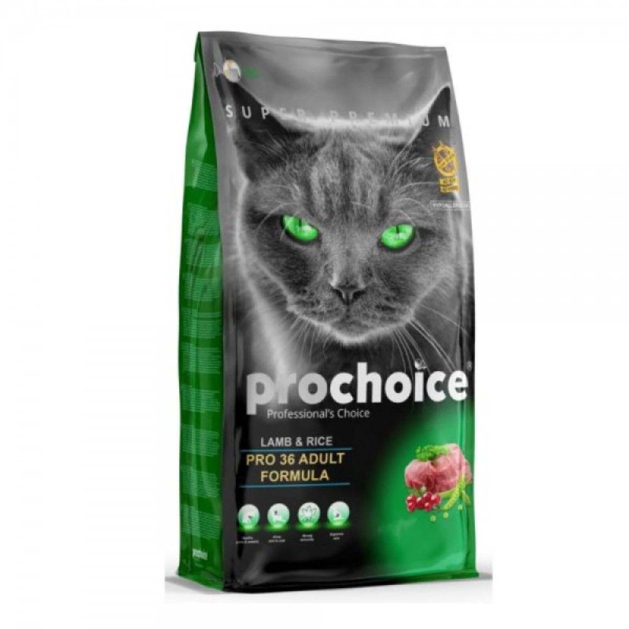 PROCHOICE SUPER PREMIUM HYPOALLERGENIC ADULT CAT ΑΡΝΙ ΚΑΙ ΡΥΖΙ 15kg