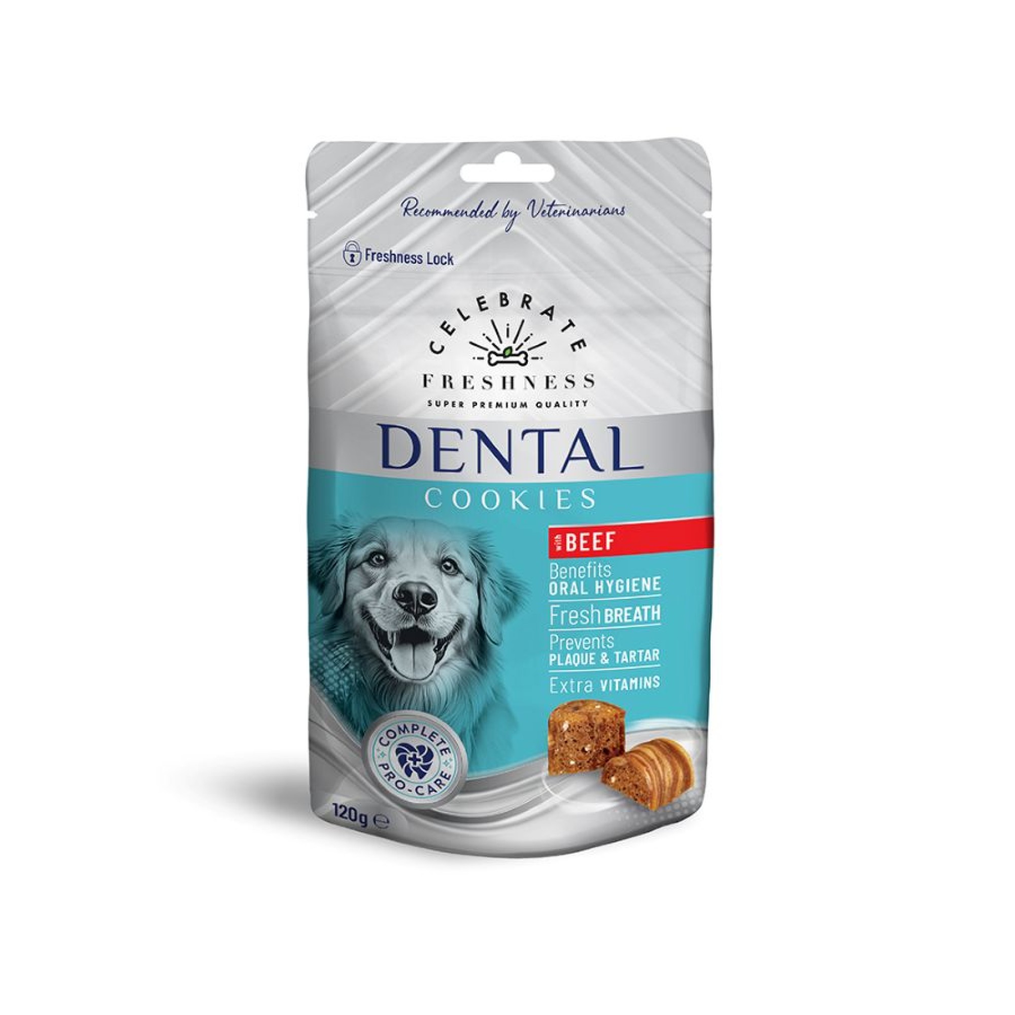 CELEBRATE FRESHNESS SUPER PREMIUM DENTAL COOKIES ADULT DOG ΒΟΔΙΝΟ 120gr