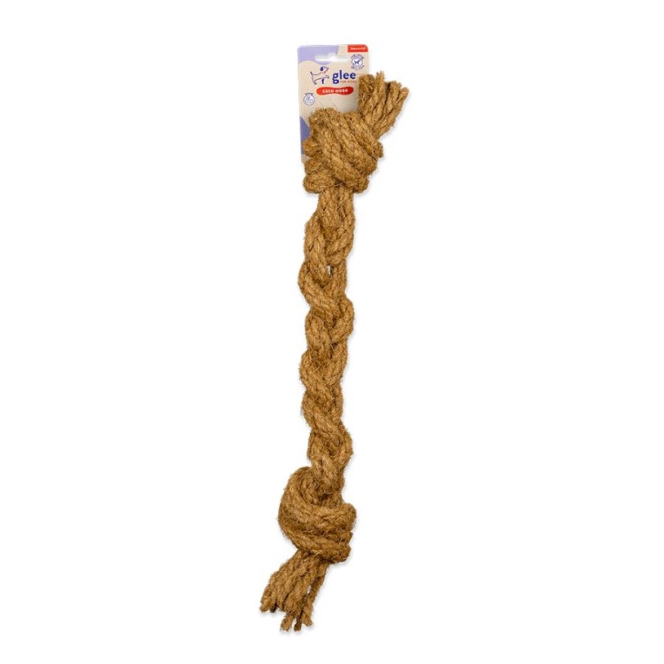 GLEE NATURALS ΠΑΙΧΝΙΔΙ ΣΚΥΛΟΥ ΣΧΟΙΝΙ ΚΑΡΥΔΑΣ ΜΕ ΚΟΜΠΟΥΣ LARGE 55cm