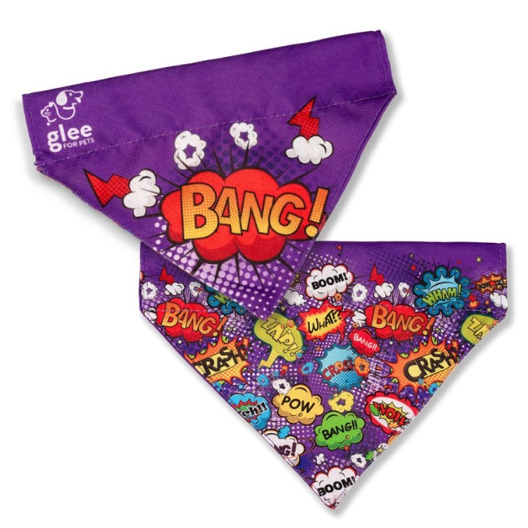 GLEE PLATINUM PURPLE BOOM ΜΠΑΝΤΑΝΑ ΣΚΥΛΟΥ MEDIUM LARGE 22,5x17x4,5cm