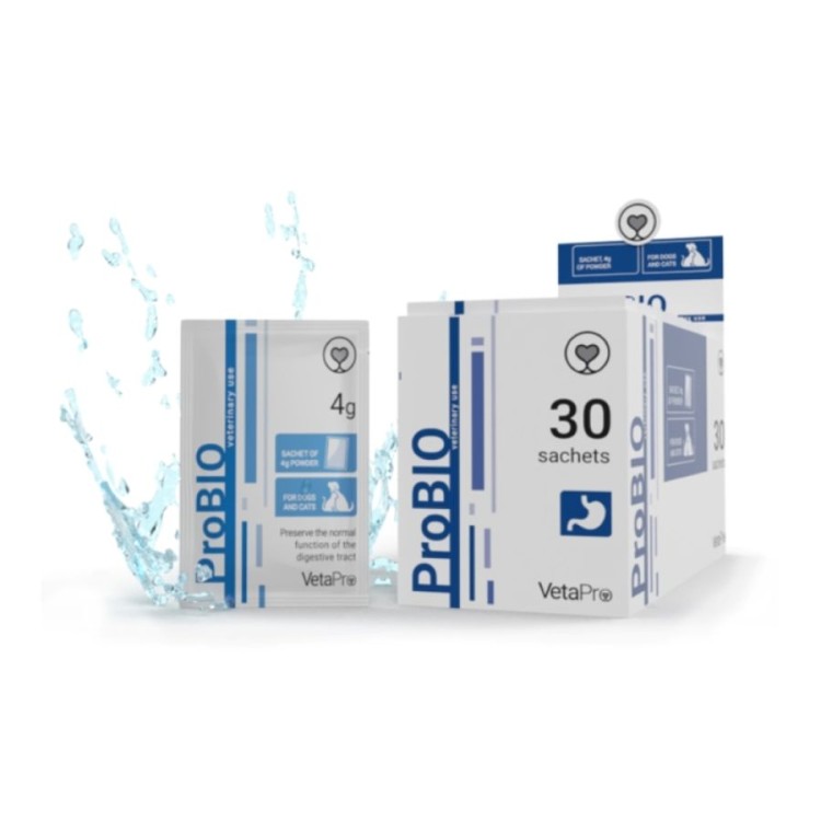 VETA PRO PROBIOTIC ΥΔATOΔΙΑΛΥΤΟ ΣΥΜΠΛΗΡΩΜΑ ΔΙΑΤΡΟΦΗΣ ΓΙΑ ΥΠΟΣΤΗΡΙΞΗ ΓΑΣΤΡΕΝΤΕΡΙΚΟΥ 30 ΦΑΚΕΛΑΚΙΑ x 4gr