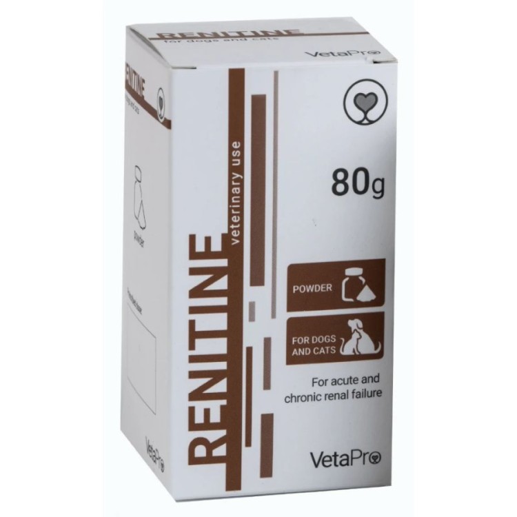 VETA PRO RENITINE ΣΥΜΠΛΗΡΩΜΑ ΔΙΑΤΡΟΦΗΣ ΥΠΟΣΤΗΡΙΞΗΣ ΝΕΦΡΙΚΗΣ ΛΕΙΤOΥΡΓΙΑΣ ΣΚΥΛΟΥ ΚΑΙ ΓΑΤAΣ 80gr