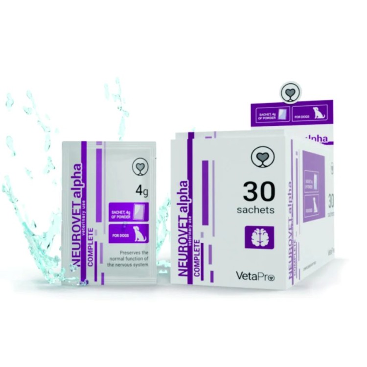 VETA PRO NEUROVET ALPHA ΣΥΜΠΛΗΡΩΜΑ ΔΙΑΤΡΟΦΗΣ ΥΠΟΣΤΗΡΙΞΗΣ ΝΕΥΡΙΚΟΥ ΣΥΣΤΗΜΑΤΟΣ ΣΚΥΛΟY 30pcs x 4gr