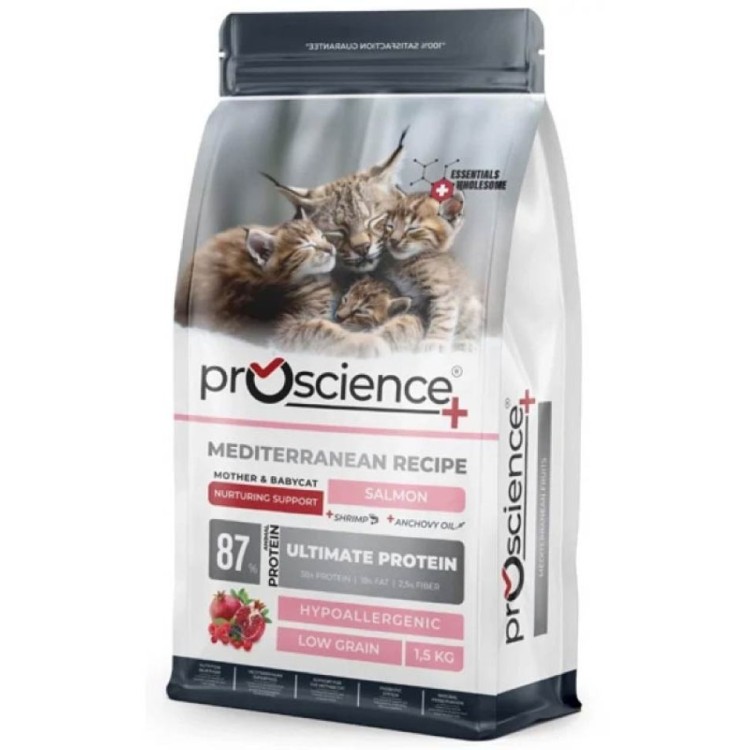 PROSCIENCE MOTHER AND BABY CAT ΞΗΡΑ ΤΡΟΦΗ ΣΟΛΟΜΟΣ 1.5kg
