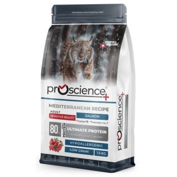 PROSCIENCE SENSITIVE HAIRSKIN AND BEAUTY ADULT CAT ΞΗΡΑ ΤΡΟΦΗ ΣΟΛΟΜΟΣ 1.5kg