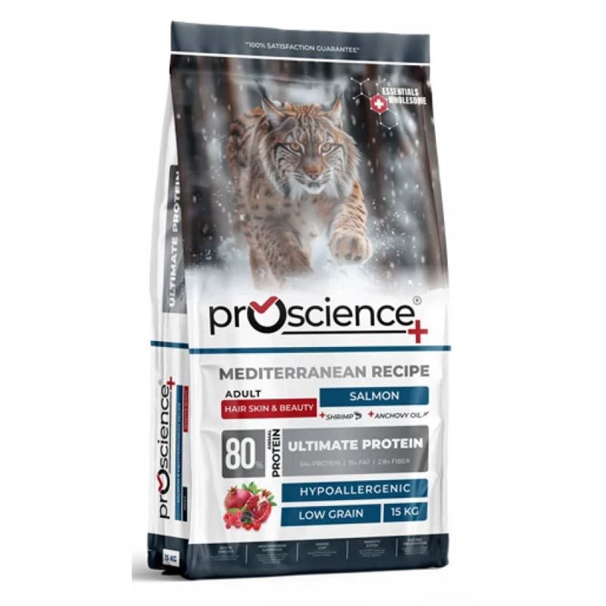 PROSCIENCE SENSITIVE HAIRSKIN AND BEAUTY ADULT CAT ΞΗΡΑ ΤΡΟΦΗ ΣΟΛΟΜΟΣ 15kg