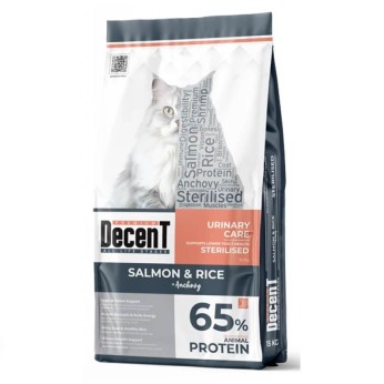 DECENT URINARY CARE ADULT CAT PREMIUM ΞΗΡΑ ΤΡΟΦΗ ΣΟΛΟΜΟΣ KΑΙ ΡΥΖΙ 15kg