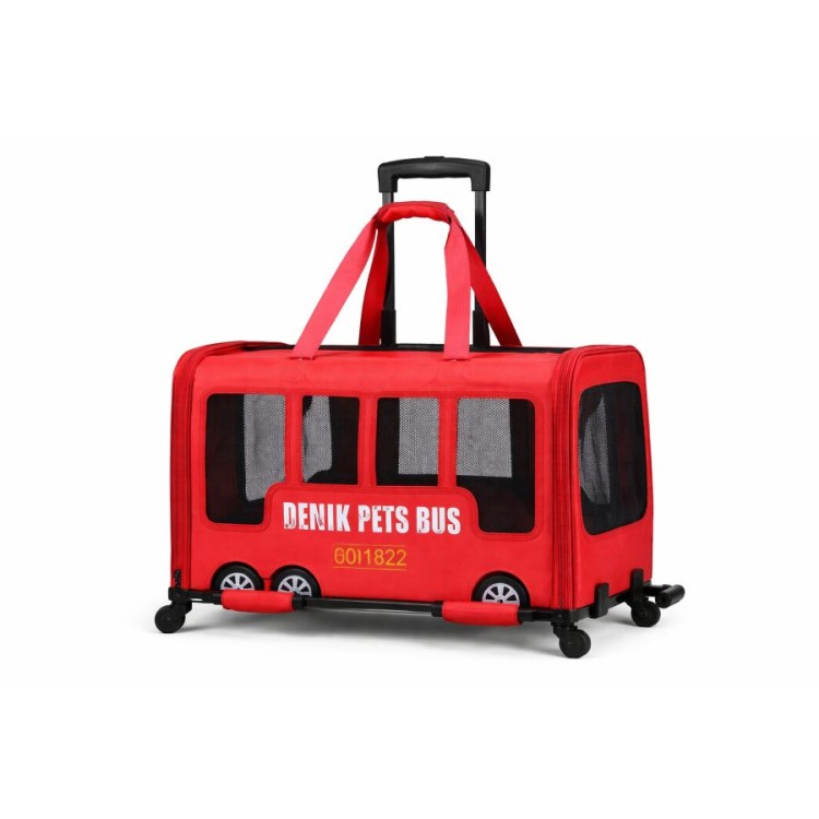 DENIK ΤΡΟΛΕΙ ΜΕΤΑΦΟΡΑΣ ΚΑΤΟΙΚΙΔΙΩΝ RED BUS 60X40X35cm