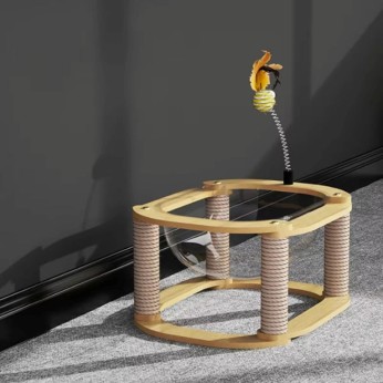 DENIK ΟΝΥΧΟΔΡΟΜΙΟ ΓΑΤΑΣ ΓΥΑΛΑ 41X47X25cm DENIK ΟΝΥΧΟΔΡΟΜΙΟ ΓΑΤΑΣ ΓΥΑΛΑ 41X47X25cm