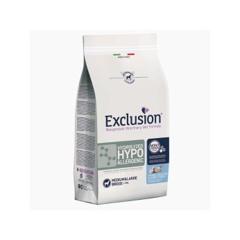 EXCLUSION VET DIET DIET HYDROLYZED HYPOALLERGENIC ADULT DOG MEDIUM LARGE BREED FISH AND CORN 2kg