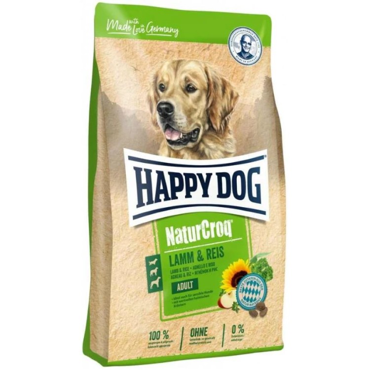 HAPPY DOG NATURCROQ ADULT DOG FOOD LAMB AND RICE 4kg