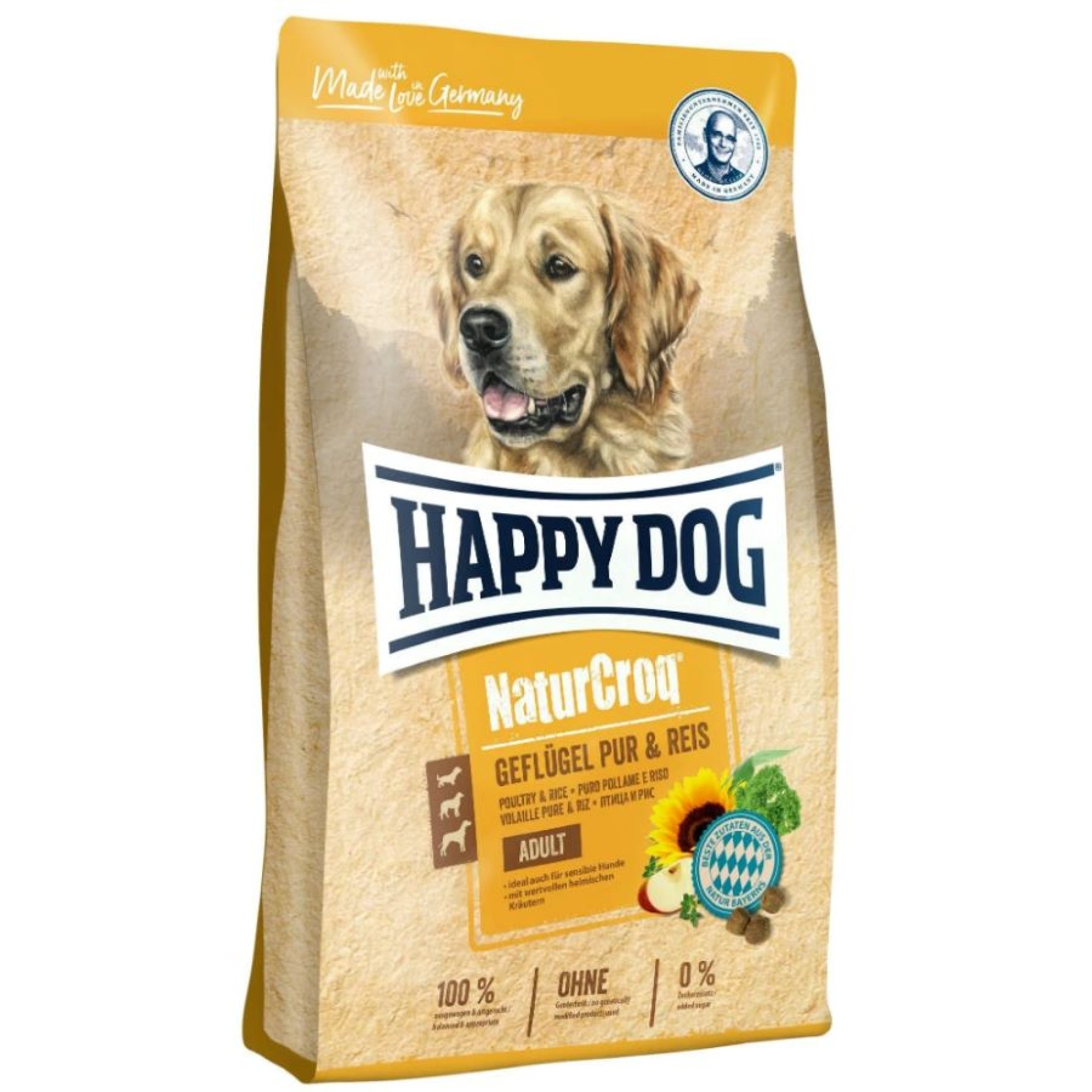 HAPPY DOG NATURCROQ ADULT DOG FOOD CHICKEN AND RICE11kg