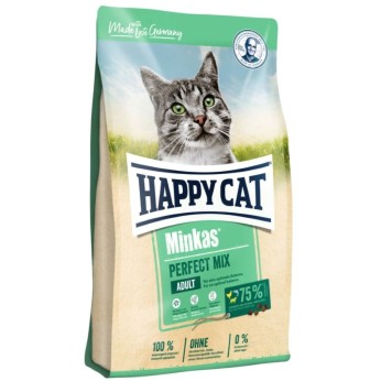 HAPPY CAT MINKAS PERFECT MIX ADULT CAT FOOD ΜΕ ΠΟΥΛΕΡΙΚΑ ΑΡΝΙ ΚΑΙ ΨΑΡΙΑ 10kg